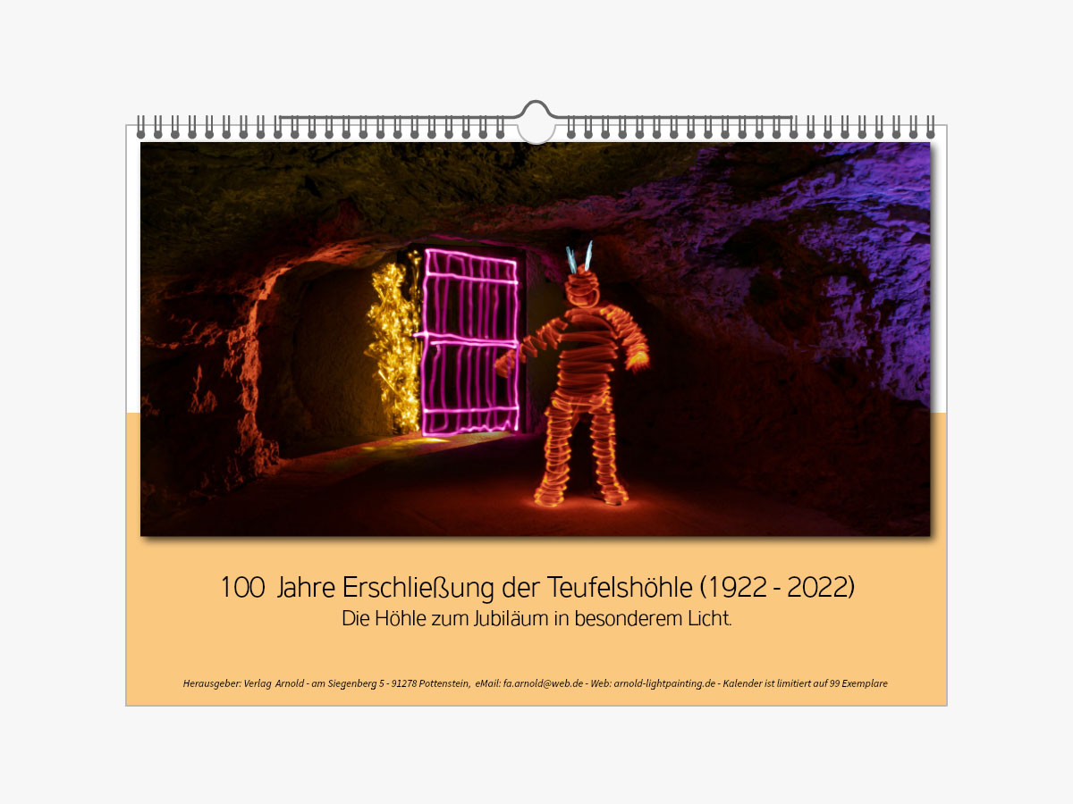 Kalender zum 100-järigen Jubiläun der Teufelshöhle